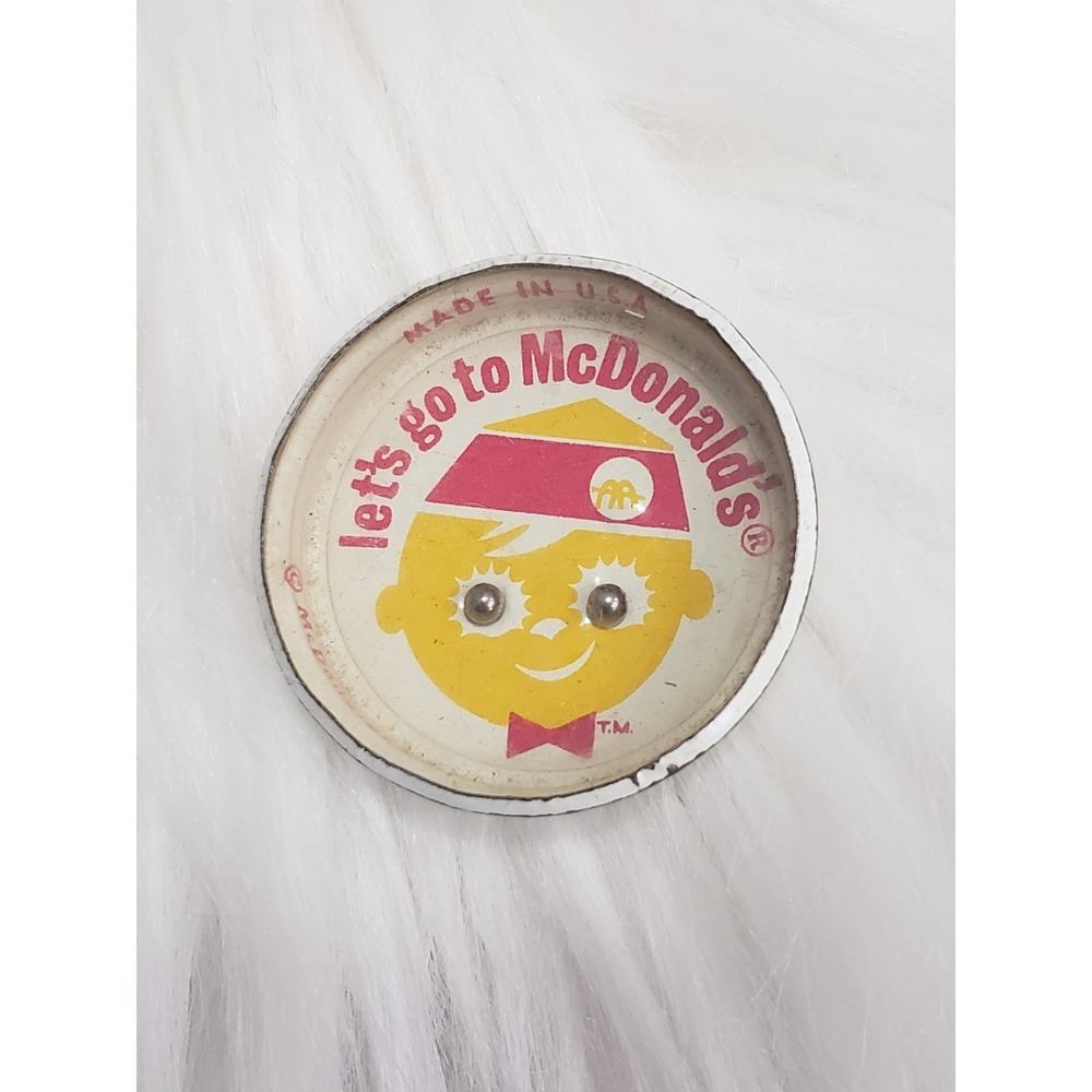 1964 "Archy" Let's Go to McDonald's Tin Litho Bead Game Fast Food Premium